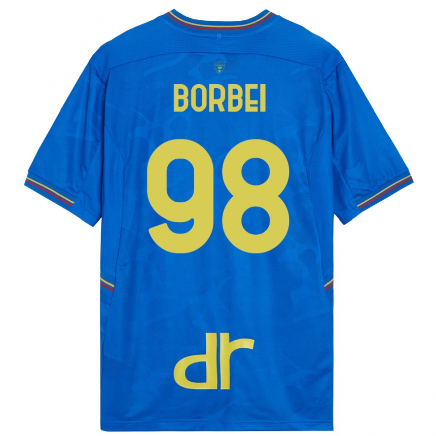 גברים כדורגל אלכסנדרו גבריאל בורביי #98 כחול מלכותי חום חולצת שוער 2025/26