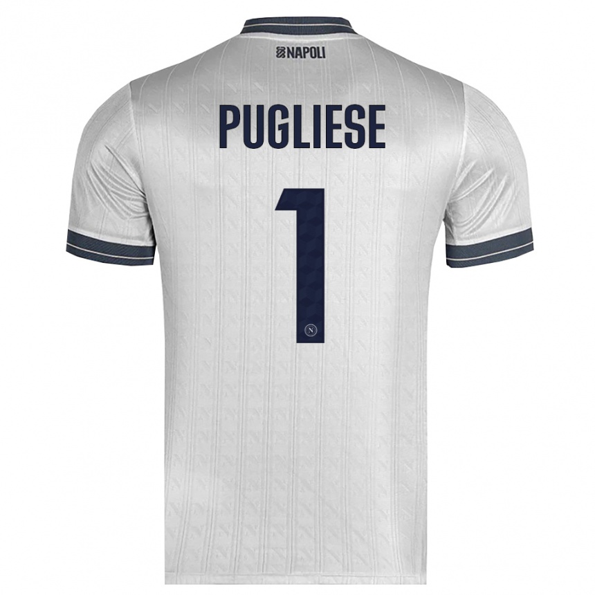 גברים כדורגל Claudio Pugliese #1 אפור בהיר חולצת שוער 2025/26