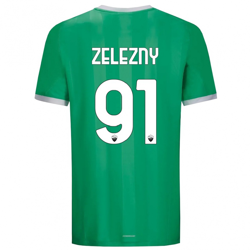 גברים כדורגל הדוסלאו דומיניק ז׳לזני #91 ירוק לבן חולצת שוער 2025/26