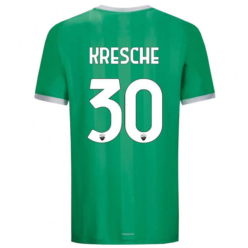 גברים כדורגל Isabella Kresche #30 ירוק לבן חולצת שוער 2025/26