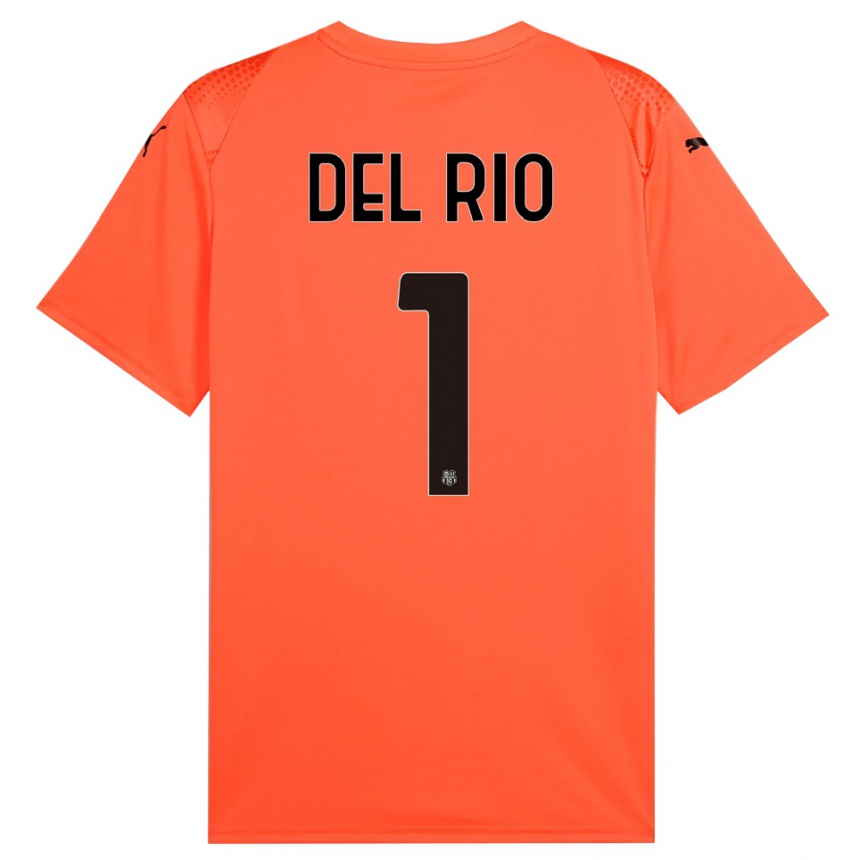 גברים כדורגל Davide Del Rio #1 שחור כתום חולצת שוער 2025/26