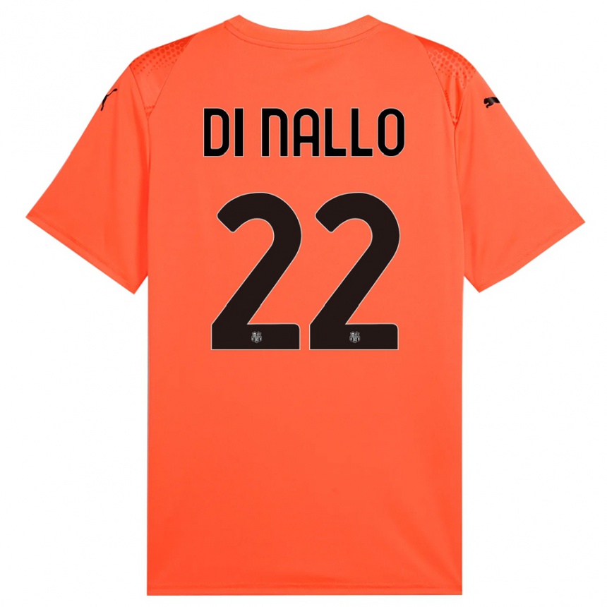 גברים כדורגל אריקה די נאלו #22 שחור כתום חולצת שוער 2025/26