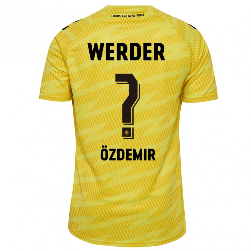 גברים כדורגל Sinem Özdemir #0 שחור צהוב חולצת שוער 2025/26