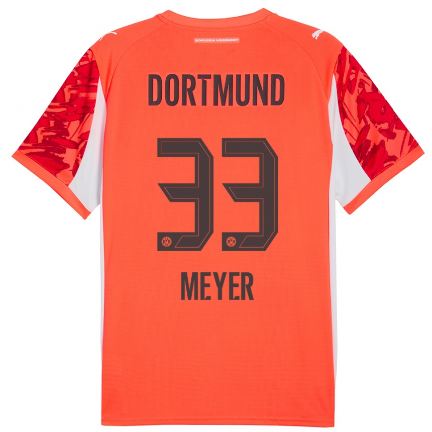 גברים כדורגל אלכסנדר מאייר #33 כתום אדום חולצת שוער 2025/26