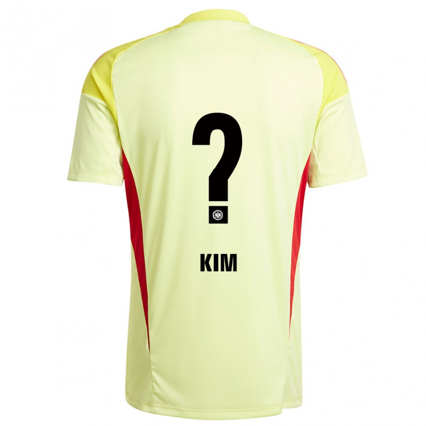 גברים כדורגל Junhyung Kim #0 צהוב בהיר שחור חולצת שוער 2025/26