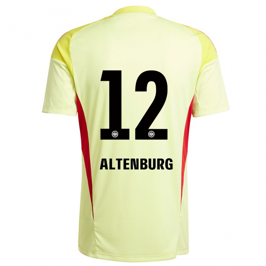 גברים כדורגל לינה אלטנבורג #12 צהוב בהיר שחור חולצת שוער 2025/26