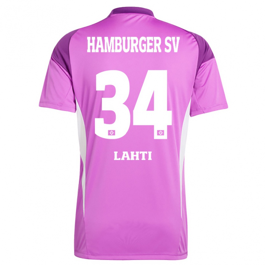 גברים כדורגל אליאס לאהטי #34 סגול לבן לילך חולצת שוער 2025/26