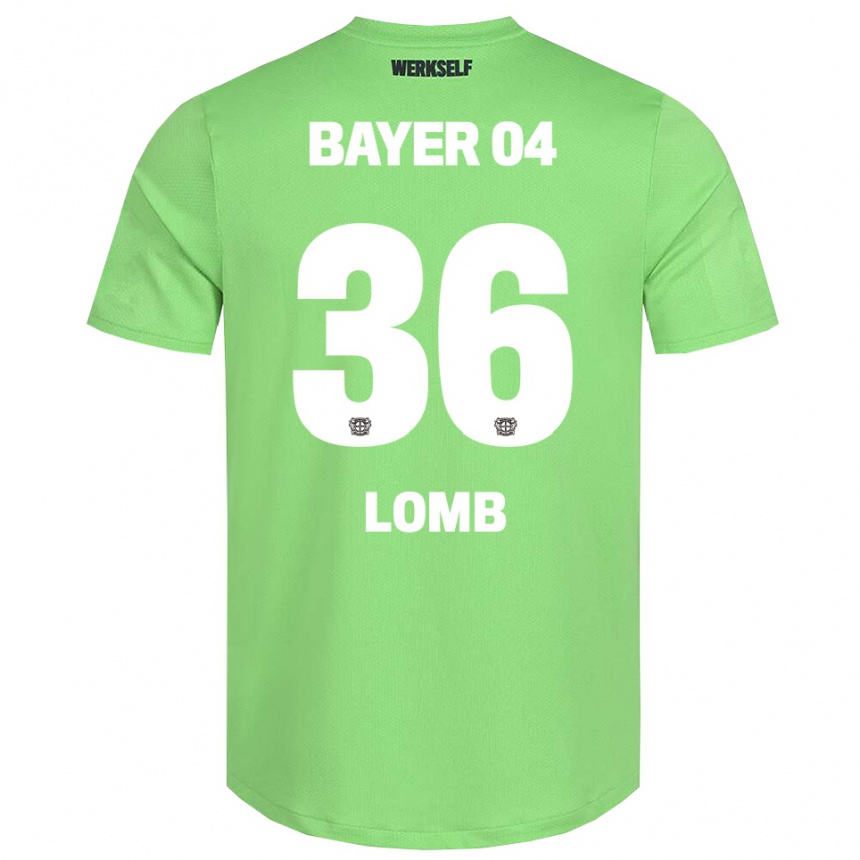 גברים כדורגל ניקלאס לומב #36 לבן ירוק בהיר חולצת שוער 2025/26