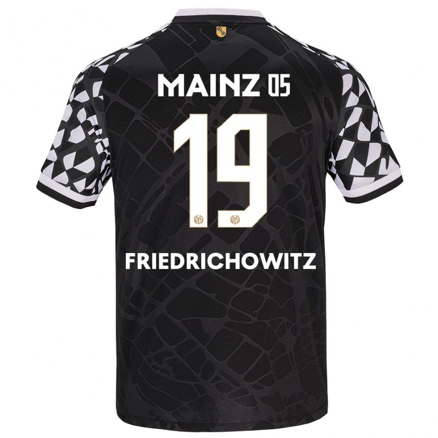 גברים כדורגל Anna Friedrichowitz #19 שחור לבן חולצת שוער 2025/26