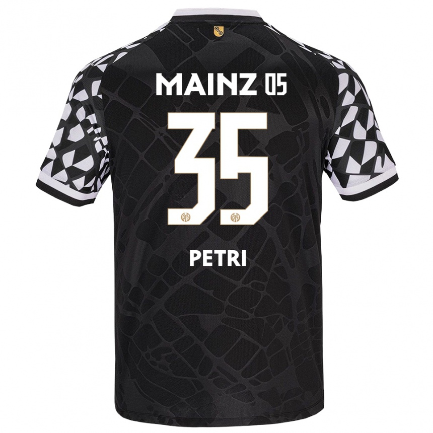 גברים כדורגל Jolina Petri #35 שחור לבן חולצת שוער 2025/26