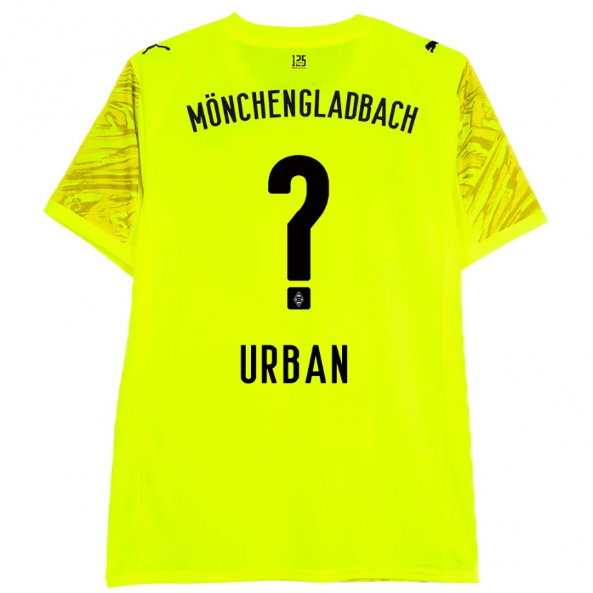 גברים כדורגל Simon Urban #0 שחור צהוב חולצת שוער 2025/26