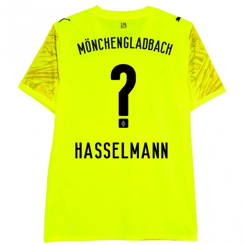 גברים כדורגל נינה האסלמן #0 שחור צהוב חולצת שוער 2025/26