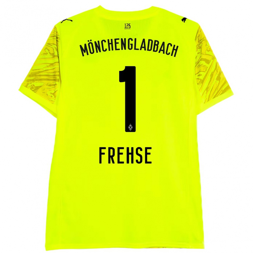 גברים כדורגל ג׳יל פרזה #1 שחור צהוב חולצת שוער 2025/26