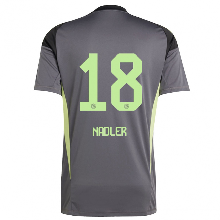 גברים כדורגל Luis Nadler #18 צהוב ירוק שחור חולצת שוער 2025/26