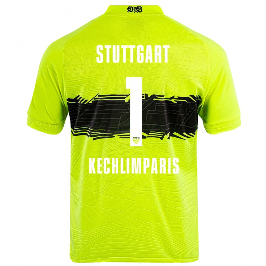 גברים כדורגל Ioannis Kechlimparis #1 צהוב ירוק שחור חולצת שוער 2025/26