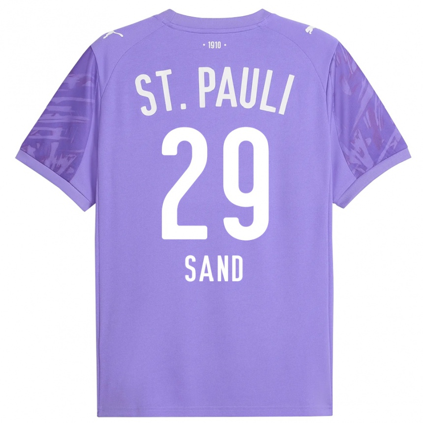 גברים כדורגל Christoffer Sand #29 שחור סגול בינוני חולצת שוער 2025/26