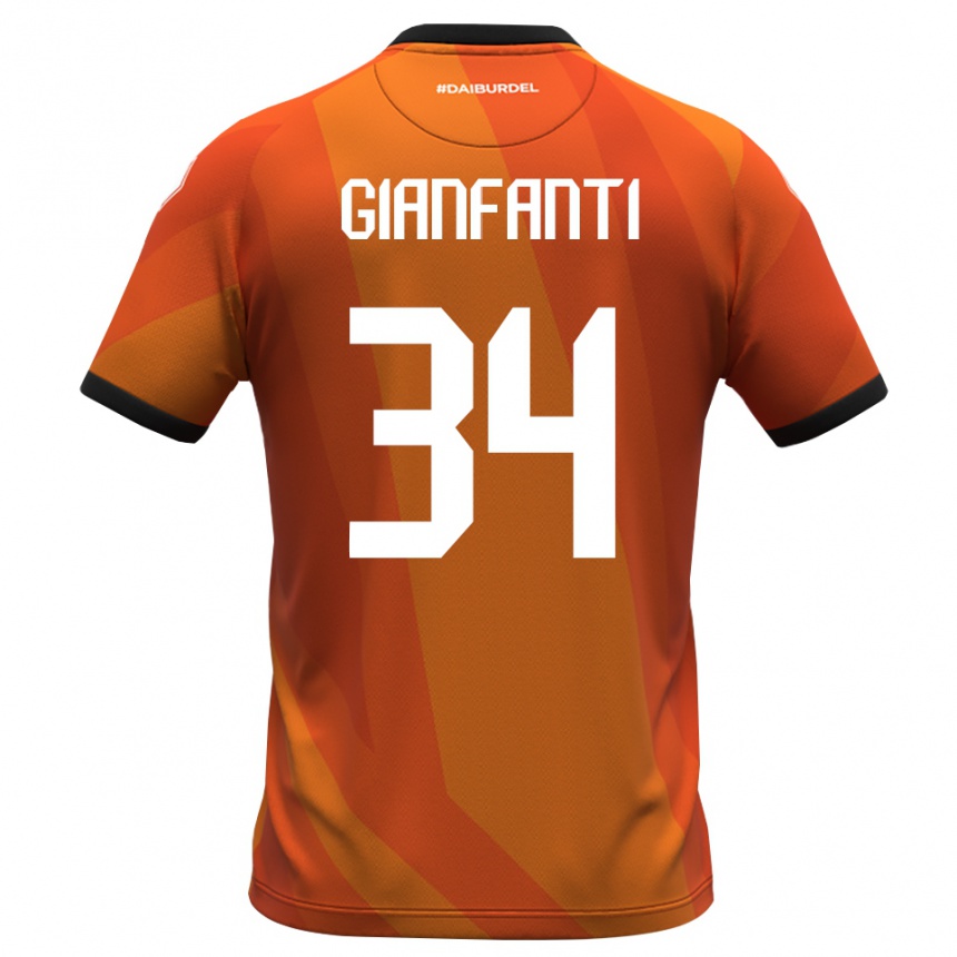 גברים כדורגל Simone Gianfanti #34 לבן אלמוג שחור חולצת שוער 2025/26