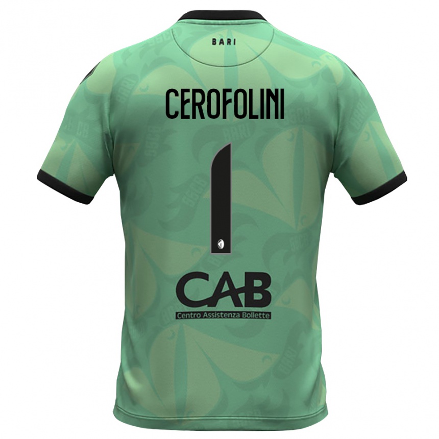 גברים כדורגל Michele Cerofolini #1 ירוק ים כהה חולצת שוער 2025/26