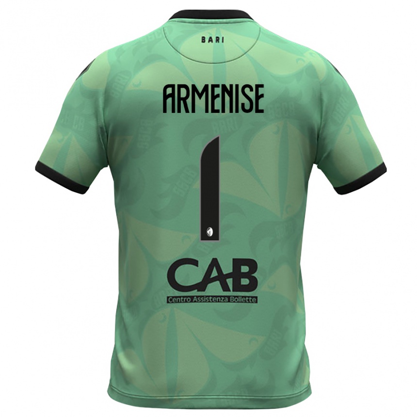 גברים כדורגל Gaetano Armenise #1 ירוק ים כהה חולצת שוער 2025/26