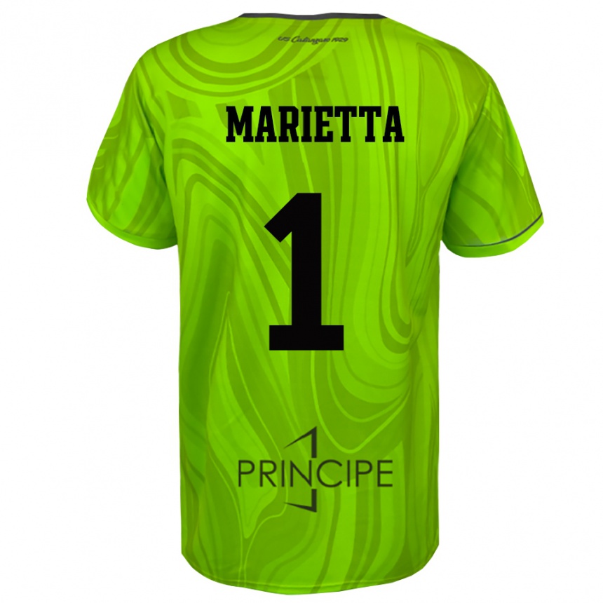 גברים כדורגל Christian Marietta #1 שחור ירוק צהוב חולצת שוער 2025/26