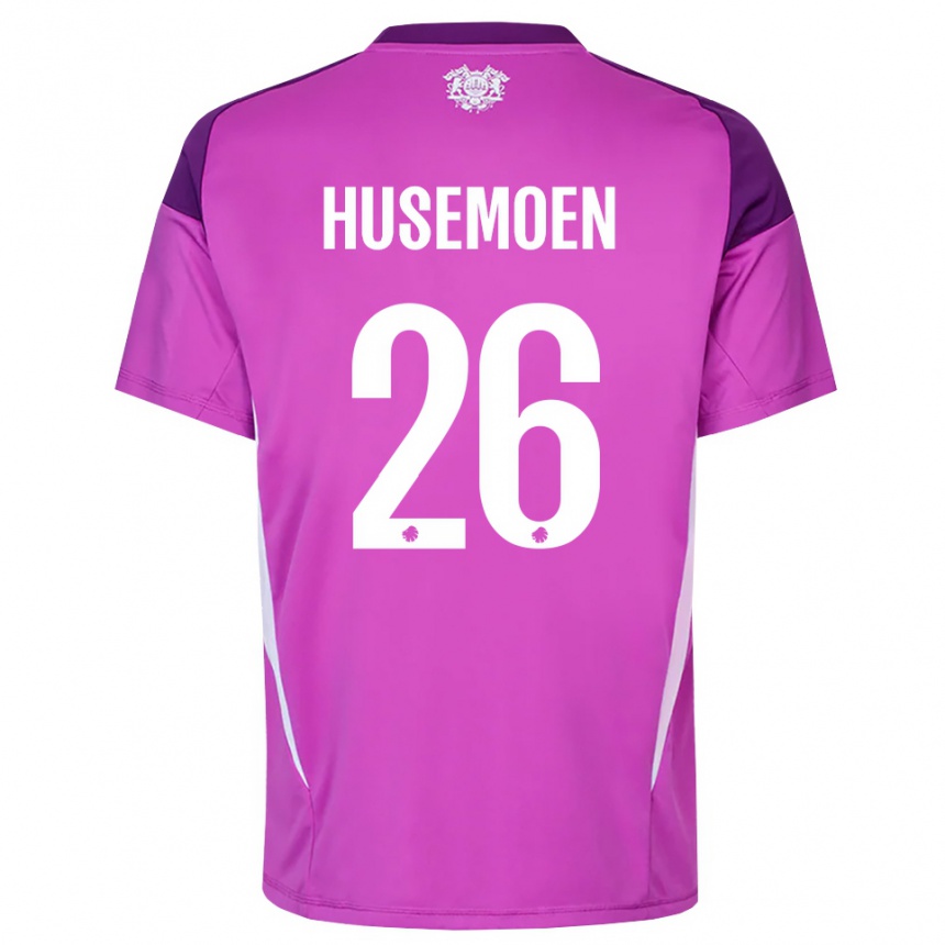 גברים כדורגל Astrid Husemoen #26 לבן סגול לילך חולצת שוער 2025/26