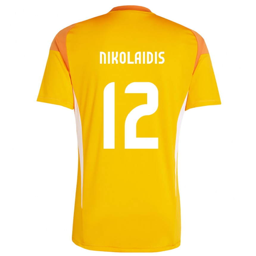 גברים כדורגל גאורגיוס ניקולאידיס #12 כחול שמיים עמוק חולצת שוער 2025/26