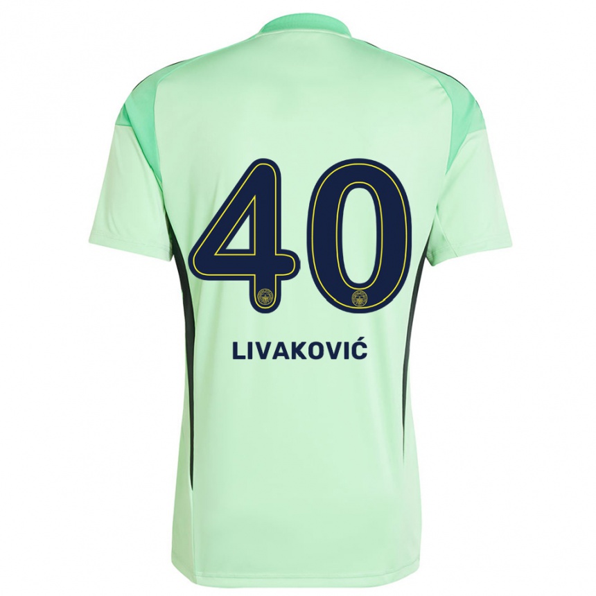 גברים כדורגל דומיניק ליבאקוביץ' #40 שחור ירוק בהיר חולצת שוער 2025/26