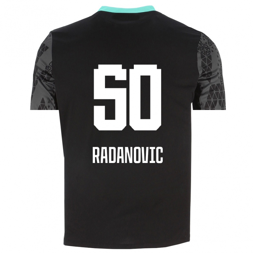 גברים כדורגל סאבו ראדאנוביץ׳ #50 שחור ירוק צהוב חולצת שוער 2025/26