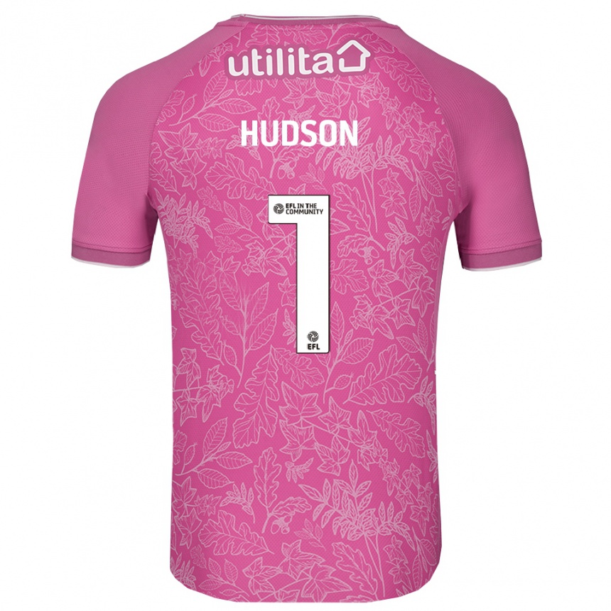 גברים כדורגל Sarah Hudson #1 שחור ורוד חולצת שוער 2025/26