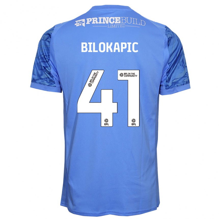 גברים כדורגל ניקולס בילוקפיץ' #41 כחול דודג'ר חולצת שוער 2025/26