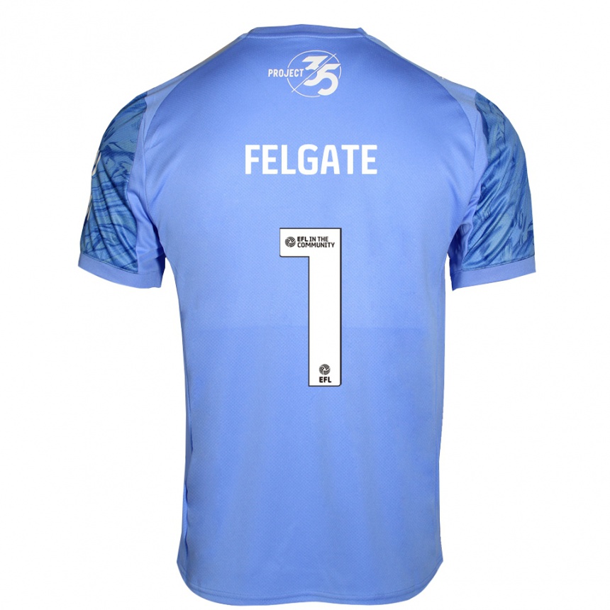 גברים כדורגל Lily Felgate #1 כחול מלכותי חולצת שוער 2025/26