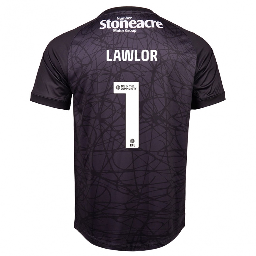 גברים כדורגל איאן לאולור #1 שחור לבן חולצת שוער 2025/26