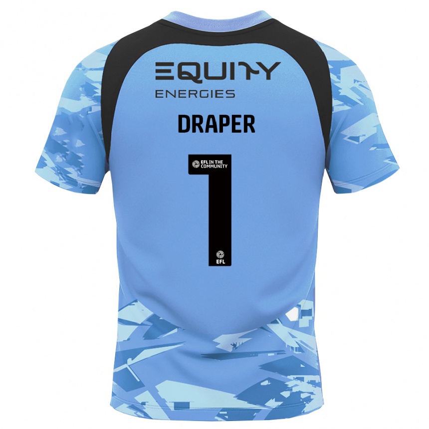 גברים כדורגל Anna Draper #1 אפור כחול בהיר חולצת שוער 2025/26