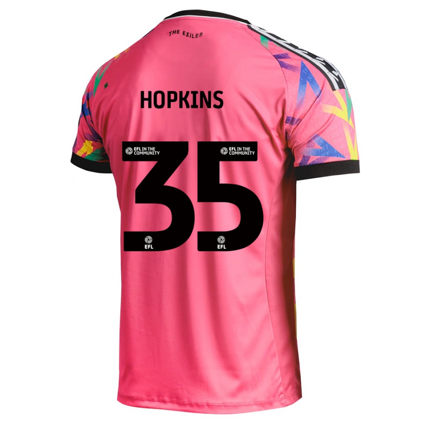 גברים כדורגל Bailey Hopkins #35 מג'נטה חולצת שוער 2025/26