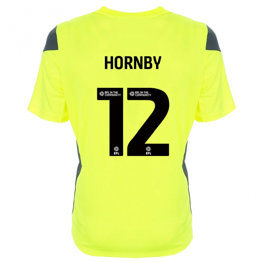 גברים כדורגל סם הורנבי #12 שחור ירוק פלורסנט חולצת שוער 2025/26