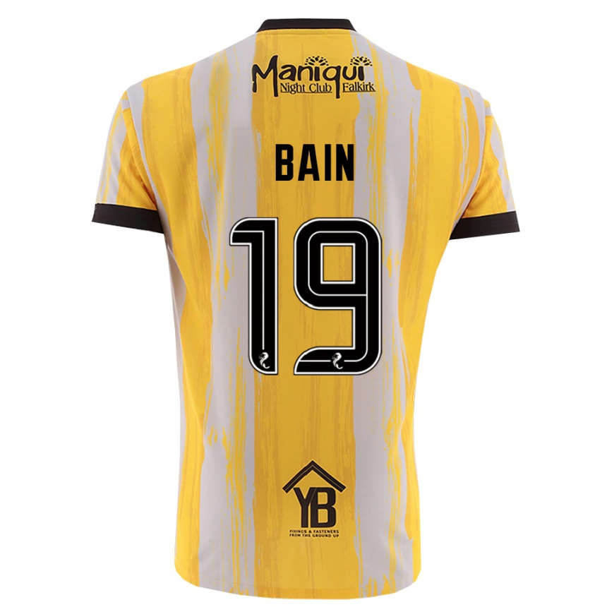 גברים כדורגל סקוט ביין #19 שחור צהוב חולצת שוער 2025/26