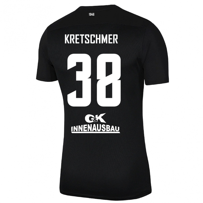 גברים כדורגל תיאו טוביאס קרצ׳מר #38 שחור לבן חולצת שוער 2025/26