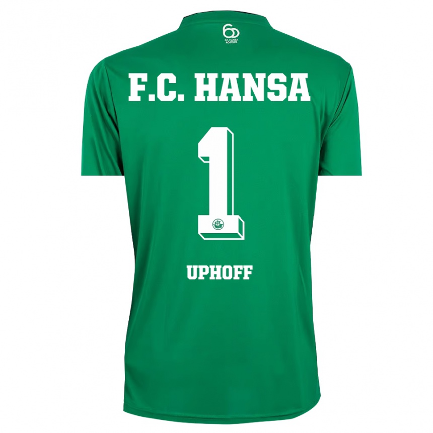 גברים כדורגל בנימין אופוף #1 ירוק כהה לבן חולצת שוער 2025/26