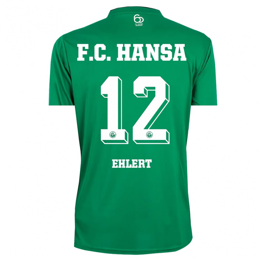 גברים כדורגל יונס אהלרט #12 ירוק כהה לבן חולצת שוער 2025/26