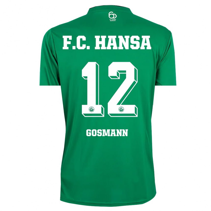 גברים כדורגל Hermann Gosmann #12 ירוק כהה לבן חולצת שוער 2025/26