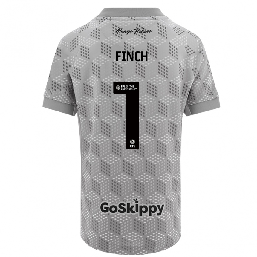 גברים כדורגל איזק פינץ׳ #1 אפור שחור חולצת שוער 2025/26