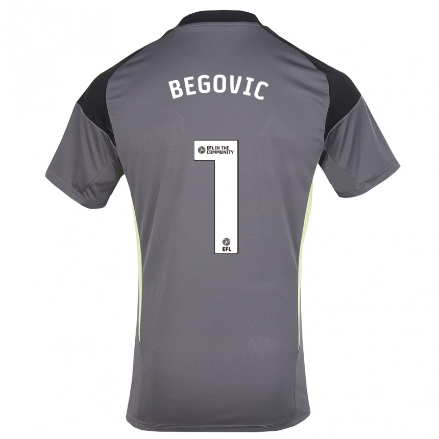 גברים כדורגל אסמיר בגוביץ' #1 לבן אפור חולצת שוער 2025/26