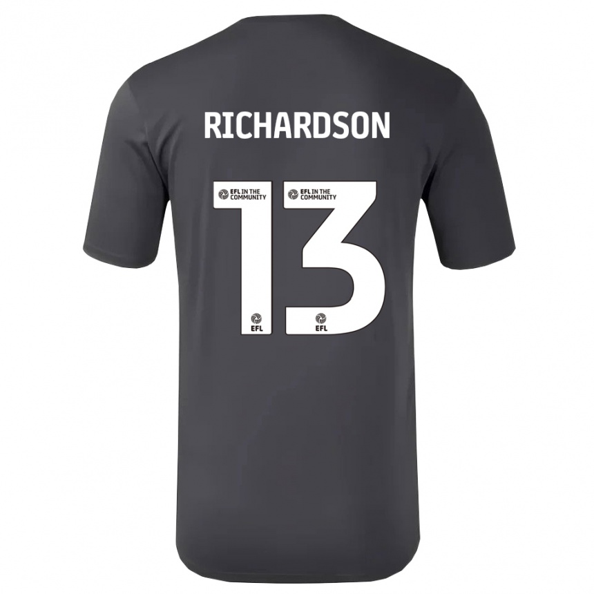 גברים כדורגל Joseph Richardson #13 לבן שחור חולצת שוער 2025/26