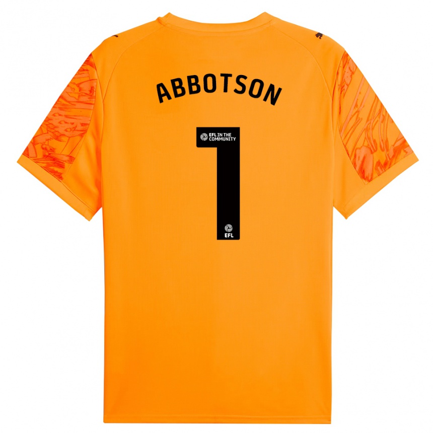 גברים כדורגל אוסקר אבוטסון #1 כתום שחור חולצת שוער 2025/26