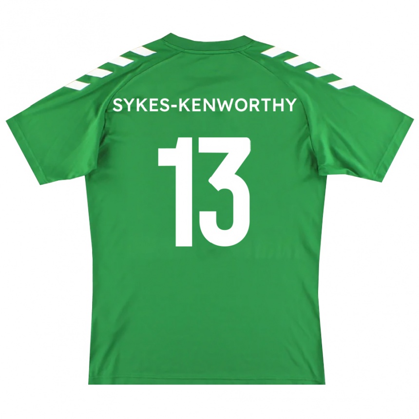 גברים כדורגל ג'ורג' סייקס-קנוורתי #13 לבן ירוק חולצת שוער 2025/26