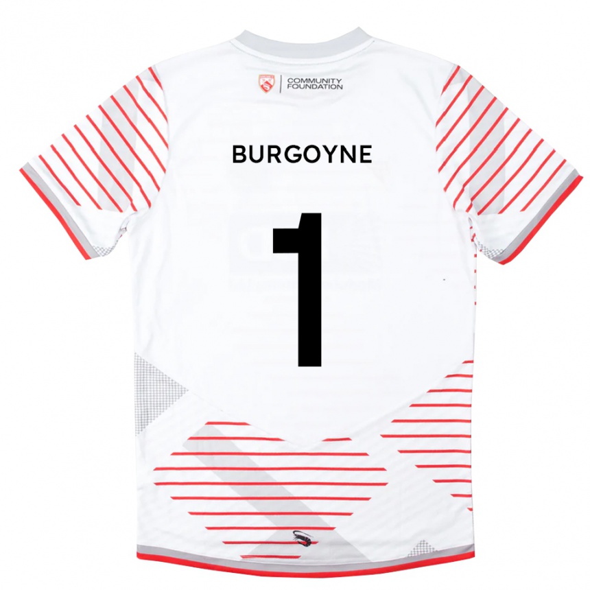 גברים כדורגל הארי בורגוין #1 אדום לבן חולצת שוער 2025/26