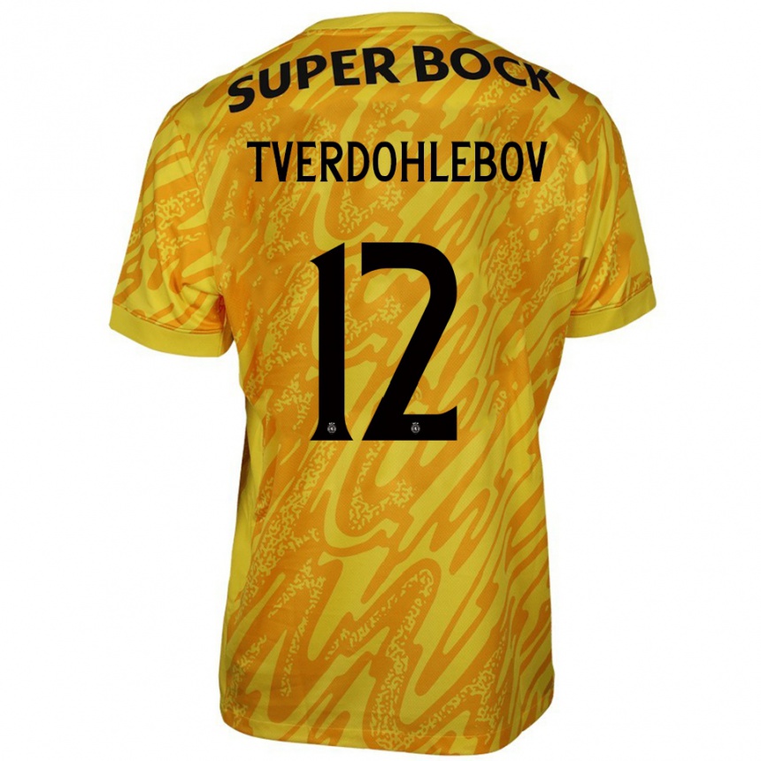 גברים כדורגל אלכס טוורדוהלבוב #12 צהוב כתום חולצת שוער 2025/26