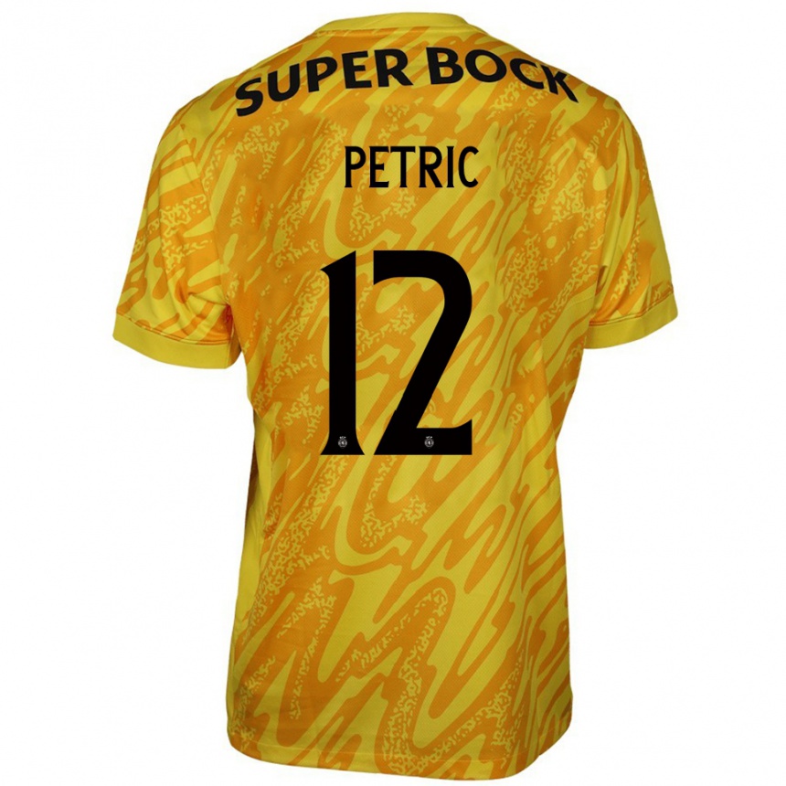 גברים כדורגל לוקה פטריץ׳ #12 צהוב כתום חולצת שוער 2025/26