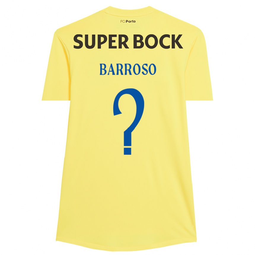 גברים כדורגל Francisco Barroso #0 צהוב בהיר שחור חולצת שוער 2025/26