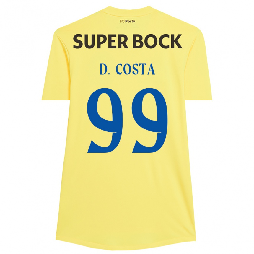גברים כדורגל דיוגו קוסטה #99 צהוב בהיר שחור חולצת שוער 2025/26